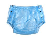 Haian Adult Incontinence Snap-on Plastic Pants (XX-Large, Transparent Blue)