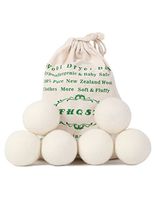 Wool Dryer Balls Organic XL 6-Pack, Reusable Fabric Softener, Dryer Sheets Alternative by FHQSX