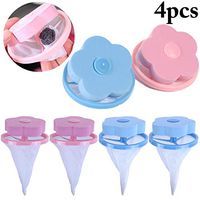 JUSTDOLIFE Hair Mesh Filter Cute Floating Lint Mesh Bag Mesh Hair Bag for Washing Machine