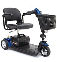 Pride Mobility - Go-Go Sport - Travel Scooter - 3-Wheel - Blue