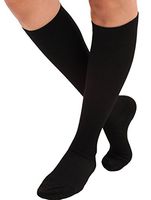 Wool Knee High Firm Support 20-30mmHg Compression Sock (Small, Black)