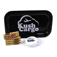 RAW Connoisseur 1 1/4 Rolling Papers 4 Pack with Rolling Tray (KC Plane Tray)