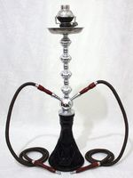 28" 2-Hose Hookah Shisha Pipe NIGHT VISION Sheesha Nargileh Set