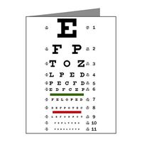 Note Cards (10 Pack) Optometrist Opthamologist Eye Chart