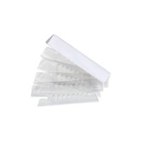 Staples 117945 Plastic Tabs Clear 3-1/2-Inch x 5/8-Inch 25/Pack