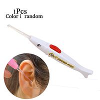 Sealive 1 Pack Ear Wax Remover Tool with Led Light for Baby Kids Toddlers,Safety Cerumen Spoon Cleaner Led Flashlight Earpick Easy to use Lighted Baby Ear Care Set(Random Color)