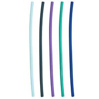 Simple Modern Reusable Silicone Straws - Fits Classic, Voyager, Scout and Cruiser Lids - 5 Pack - Assortment 1