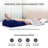 Heitaisi Memory Foam Elevating Leg Rest Pillow for Back,Hip and Knee Pain Relief,Foot and Ankle Injury Recovery,Leg Shaping with Washable Cover
