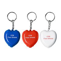 Mini CPR Face Shield Mask with Keychains for First Aid or Training, 100 Pieces