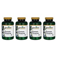 Swanson Korean Ginseng 250 Milligrams 300 Capsules (4 Pack)