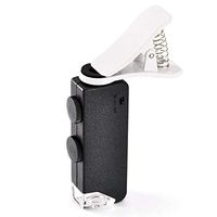 Loupe 100X Lighting Mobile Magnifier with LED Light HD Lens Microscope Photo Jewelry Identification Watch DIY Crafts Engraving and Repair Black Reading Magnifying Glass