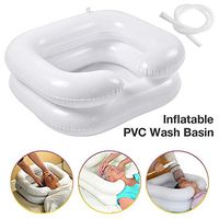 CHERRYSONG Inflatable Shampoo Basin,Wash Hair in Bed Safe Inflatable Basin,Foldable Hair Washing Sink for Old Disabled Man Care