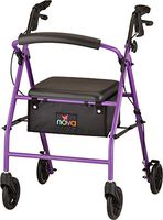 NOVA Vibe 6 Steel Rollator Walker, Purple