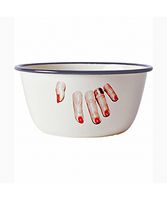 Seletti Toiletpaper bowl antique beige with fingers decor