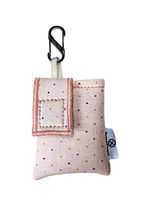 PumpCases Designer Insulin Pump Case w/Carabiner Clip (Dexcom G6, Pink Rose)