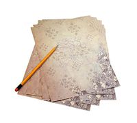Chinese Style Kraft Letterhead/Writing Papers/Stationery(8 Pieces)