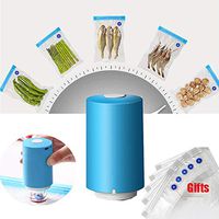 CURE SECRET Electric Pump Vacuum Sealing Machine with 5pcs Vacuum Sealer Bags Suitable for Camping and Home Use