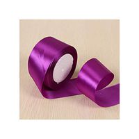White Pink Black Blue Red Green Purple Yellow Satin Ribbons Christmas Halloween Wedding Birthday Party Gift Box Wrapping Ribbons,Dark Purple,15Mm