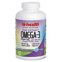 Optim Nutrition High Potency Omega-3 Fish Oil (120 softgels)