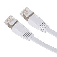 EpicDealz Premium Gigabit Ultra Flat CAT7 Ethernet Network Patch Cord Cable 3 Feet - White