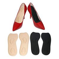 3/4 Length Gel Insoles for Women Wear High Heel Open Toe SHOS,Adhesive Cushion Inserts Relief Blister Corn Pain,No Slip Pad for Pupm Boots (2 Pairs)