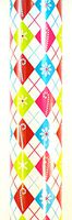 Jo-ann's Holiday Inspirations Gift Wrap,Neon Christmas Trees,Penguins,45 Sq.ft. (Argyle)