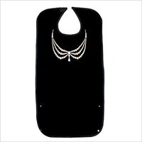 HNYG Adult Bib with Crumb Catcher, Waterproof and Double-Layer Patient Bib, Reusable Clothing Protector for Eating and Drink