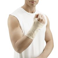 Bauerfeind - ManuTrain - Wrist Support - Relieves Strain and Stabilized During Movement - Right Wrist - Size 6 - Color Nature