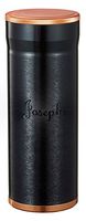 Personalized Travel 7-Cigar Black Case with Humidor with Free Engraving - French Script