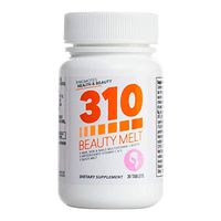Beauty Melt Supplement by 310 Nutrition - (30 Count) Quick Melt Tablets with Vitamins A C D E, and Biotin 5000mcg - for Healthy Nail, Skin, and Hair Support