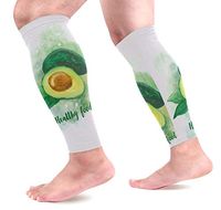 LEVEIS Avocado Calf Compression Sleeves 1 Pair, Leg Performance Support for Shin Splint Calf Pain Relief Men & Women Guards Sleeves for Running Cycling
