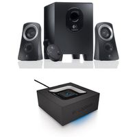 Logitech Z313 Speaker System + Logitech Bluetooth Audio Adapter Bundle