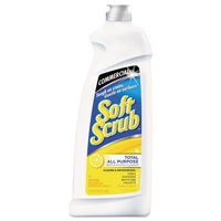 Soft Scrub Total All Purpose Bath and Kitchen Cleanser - Cleaning Cream - Lemon Scent - 6 / Carton