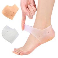 Simble4us Heel Protectors, Silicone Heel Cushion Cups, Heel spur Relief, Reduce Pains of Plantar Fasciitis, and Cracked Heels - 2 Pairs