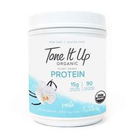 Tone It Up Organic Vegan Vanilla Protein Powder for Women | 100% Pea Protein Sugar Free Gluten Free | 15g of Protein | Supports Weight Loss and Lean Muscle | Kosher Non GMO | .77lbs