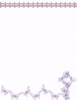 Butterfly Flower Cross Stationery Printer Paper 26 Sheets