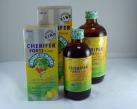 3 CHERIFER Forte Syrup w/Taurine & Double Chlorella Growth Factor + Zinc 120ml