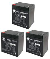 VICI Battery 12V 5Ah Replaces CyberPower Series CPS375SL, CPS425SL UPS - 3 Pack