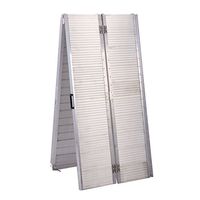 Easy Use Set-up Safety Handicap Ramp Folding 10' Aluminum Wheelchair Elderly, People, Scooter Threshold Portable Mobility Non-Slip Large Bearing Capacity