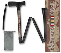 Foldable Walking Cane Military Veteran US Iraq Collapsible Lightweight Travel BFunkyMoblity
