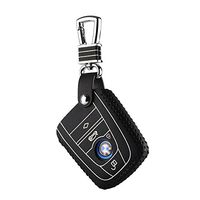 Genuine Leather Car Key Case for BMW i3 i8 2014 2016 2017 Wallet Holder Remote Car Key Cover