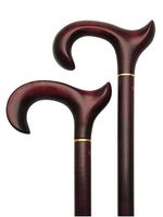 Walking cane-Maple right handle extra tall 42 inches. This walking stick cane is unisex. This walking aid has a derby handle. This wooden cane has a weight capacity of 250 pounds. This Custom cane has a 42 inch long shaft.