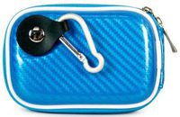 - Blue High Quality Mini Hard-Shell Carrying Case *SLICK* Carbon Style Surface for CANON POWERSHOT ELPH 520 HS DIGITAL CAMERA(10.1 MEGAPIXEL_12X OPTICAL ZOOM 3" C SCREEN SIZE LOW LIGHT) (+ 1pc Name TAG) -- Best Seller on Amazon!