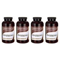 Swanson Glucomannan+ 300 Capsules (4 Pack)