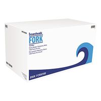 Boardwalk FORKHW Heavyweight Polystyrene Cutlery, Fork, White (Case of 1000)