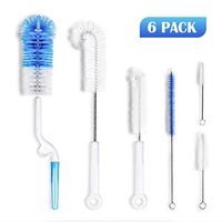 AUNINA Bottle Brush Cleaner , Brush for Bottles , Baby Bottle wash, Small Straw Pipe Cleaner Brush, Cup Scrubber brush , Thermos Brush Cleaner.