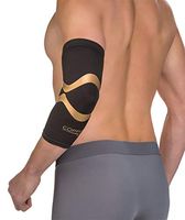 Copper Fit CFPROEL Pro Series Performance Compression Elbow Sleeve, Black with Copper Trim, Medium (Renewed)