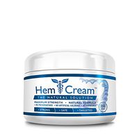 HemCream for Hemorrhoids - Natural Itch Pain Relief – with Witch Hazel, Aloe Vera and Vitamins - 2 oz (60 ml)