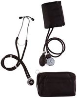Prestige Medical Basic Aneroid Sphygmomanometer/Sprague Rappaport Stethoscope, Black