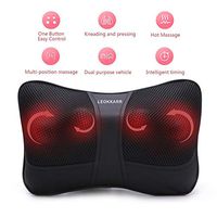 Shiatsu Back and Neck Massager-Deep Tissue Kneading Massage for Lower Back, Neck, Shoulder, Leg, Foot, Calf - Use at Home and Car,Unique Gifts for Men, Women